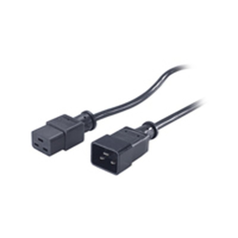 APC PWR Cord C19 - C20, 0.6 m Negro 0,6 m C19 acoplador C20 acoplador