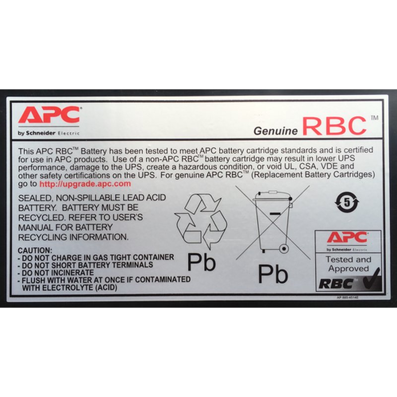 APC RBC18 batería para sistema ups Sealed Lead Acid (VRLA) - Imagen 2