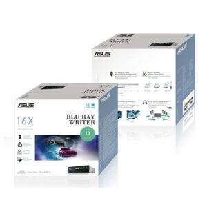Alternative view of ASUS BW-16D1HT Retail Silent unidad de disco óptico Interno Blu-Ray RW Negro