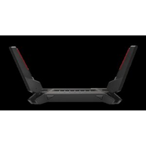 Alternative view of ASUS GT-AX6000 AiMesh router inalámbrico Gigabit Ethernet Doble banda (2,4 GHz / 5 GHz) 4G Negro