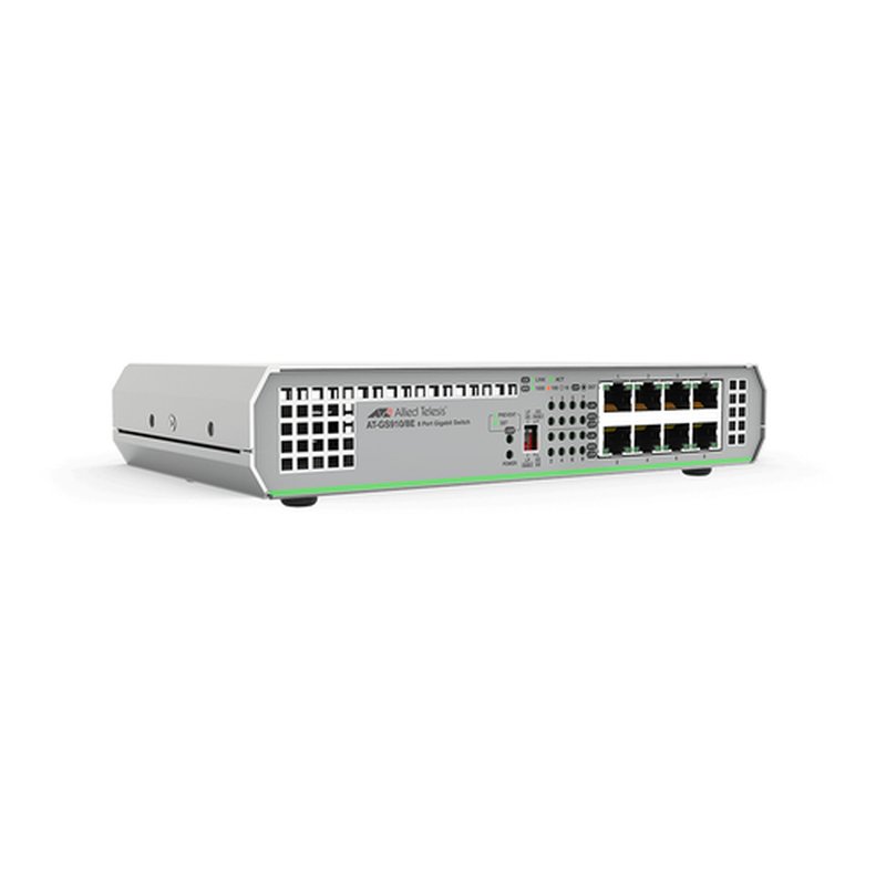Allied Telesis AT-GS910/8E-30 switch No administrado Gigabit Ethernet (10/100/1000) 1U Gris