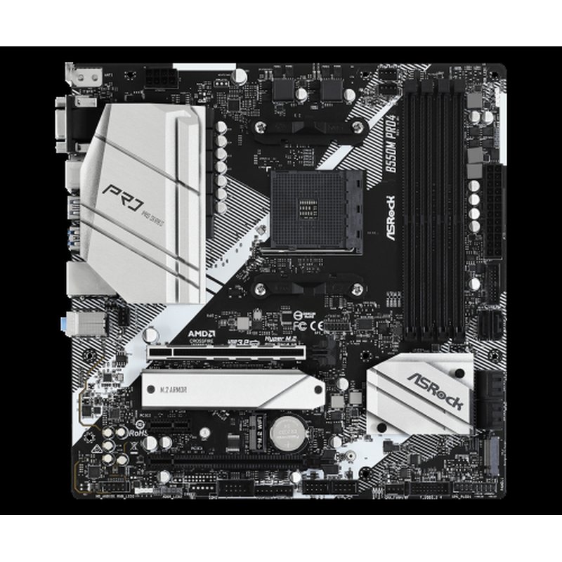 Asrock B550M Pro4 AMD B550 Zócalo AM4 micro ATX - Imagen 2