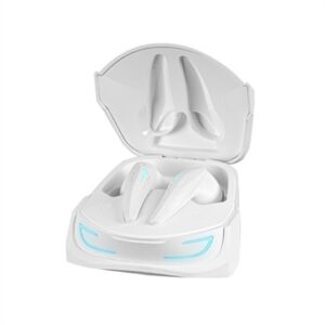 Mars Gaming MHI-ULTRA Blanco, Auriculares Inalámbricos TWS, RGB Flow, Bluetooth 5.3, Triple Cancelación Ruido, 24H Batería