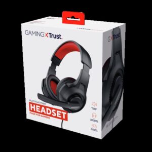 Trust 24785 auricular y casco Auriculares Alámbrico Diadema Juego Negro, Rojo