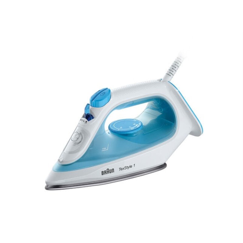 Braun TexStyle 1 Plancha vapor-seco Suela de cerámica 2000 W Azul, Blanco Braun TexStyle 1 Plancha vapor-seco Suela de cerámica 2000 W Azul, Blanco