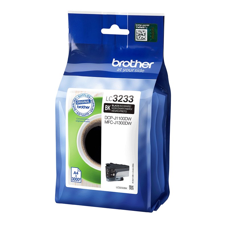 Brother LC3233BK cartucho de tinta 1 pieza(s) Original Negro
