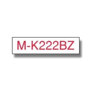 Brother MK222BZ cinta para impresora de etiquetas Rojo sobre blanco M