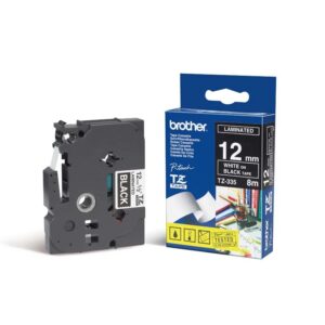 Brother TX-335 cinta para impresora de etiquetas Negro sobre blanco