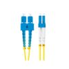 CABLE FIBRA OPTICA LANBERG 5M MONO SC/UPC-LC/UPC DUPLEX LSZH G657A1 3.0MM YELLOW