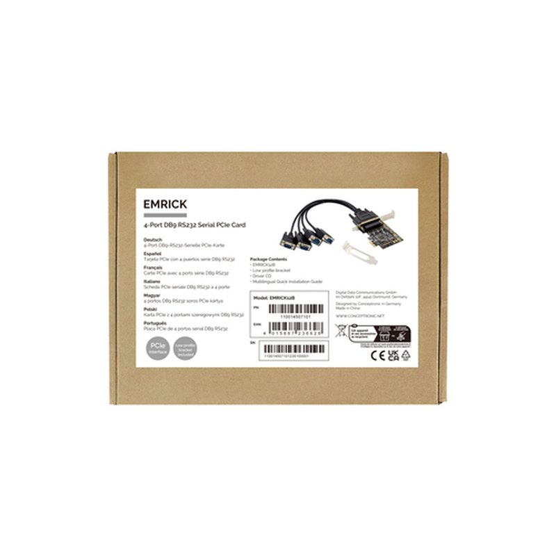 Conceptronic EMRICK12B tarjeta y adaptador de interfaz Interno RS-232 - Imagen 3