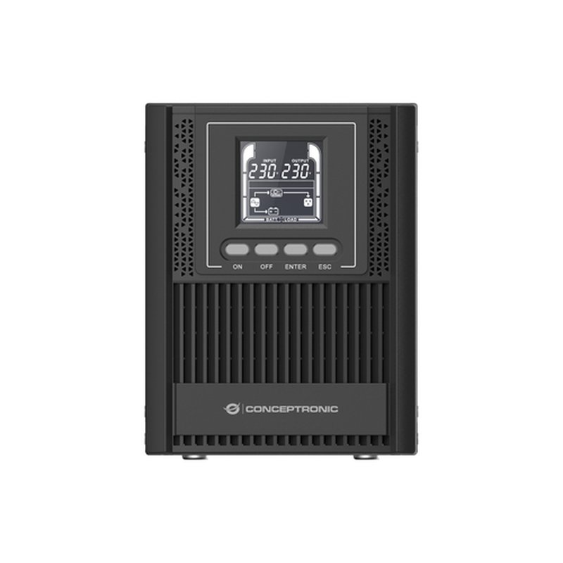 Conceptronic ZEUS52E1K sistema de alimentación ininterrumpida (UPS) Doble conversión (en línea) 1 kVA 900 W 4 salidas AC - Imagen 2