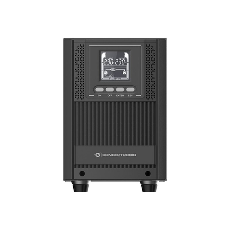 Conceptronic ZEUS52E2K sistema de alimentación ininterrumpida (UPS) Doble conversión (en línea) 2 kVA 1800 W 6 salidas AC Conceptronic ZEUS52E2K sistema de alimentación ininterrumpida (UPS) Doble conversión (en línea) 2 kVA 1800 W 6 salidas AC - Imagen 2