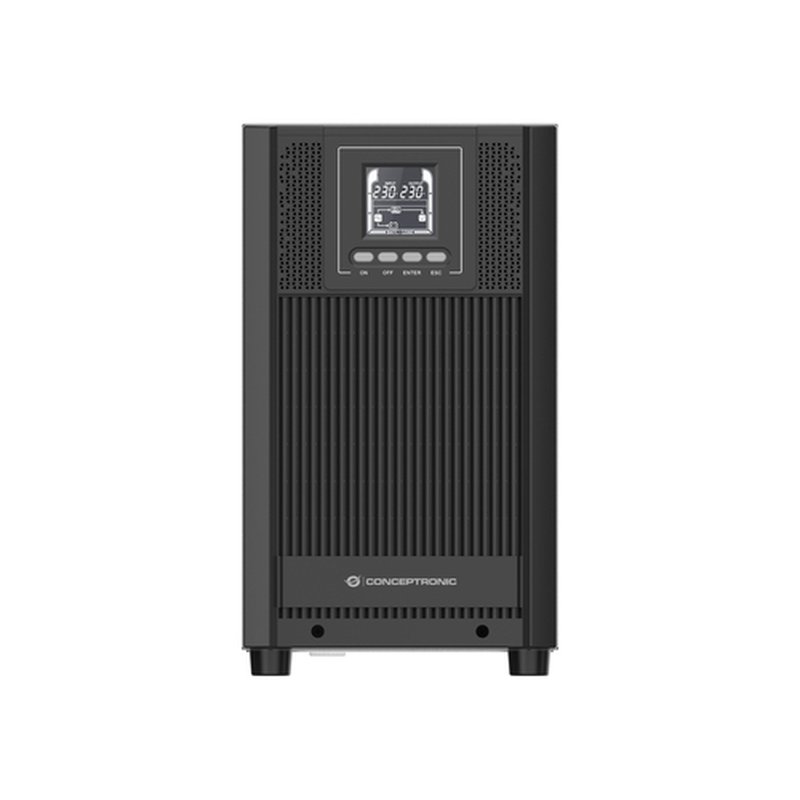 Conceptronic ZEUS52E3K sistema de alimentación ininterrumpida (UPS) Doble conversión (en línea) 3 kVA 2700 W 5 salidas AC Conceptronic ZEUS52E3K sistema de alimentación ininterrumpida (UPS) Doble conversión (en línea) 3 kVA 2700 W 5 salidas AC - Imagen 2