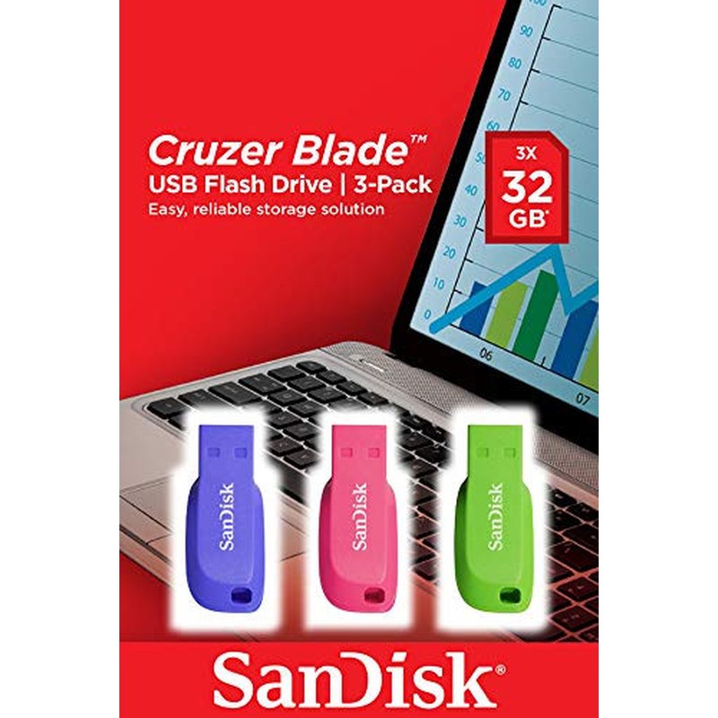 Cruzer Blade USB Flash Drive 3pack 32GB Cruzer Blade USB Flash Drive 3pack 32GB