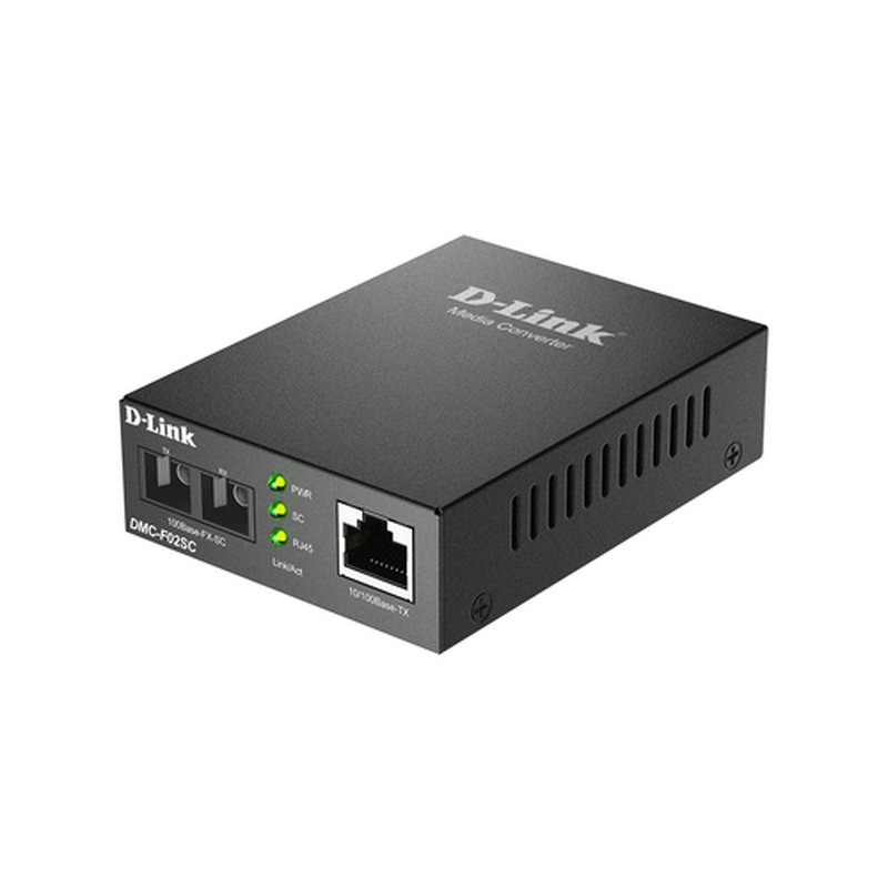 D-Link DMC-F02SC convertidor de medio 100 Mbit/s Negro - Imagen 2