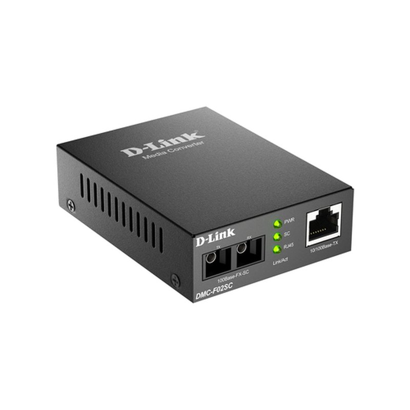 D-Link DMC-F02SC convertidor de medio 100 Mbit/s Negro - Imagen 3