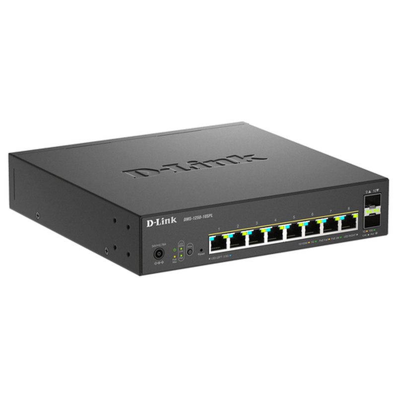 D-Link DMS-1250-10SPL Gestionado 2.5G Ethernet (100/1000/2500) Energía sobre Ethernet (PoE) Negro - Imagen 2