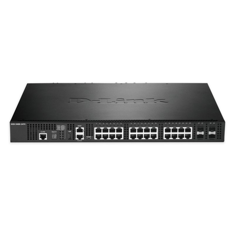 D-Link DXS-3400-24TC switch Gestionado L3 Gigabit Ethernet (10/100/1000) 1U Negro D-Link DXS-3400-24TC switch Gestionado L3 Gigabit Ethernet (10/100/1000) 1U Negro - Imagen 2