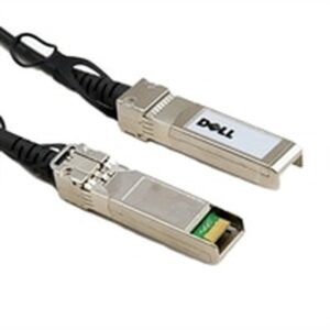 Alternative view of DELL 470-ABQE cable de fibra optica 3 m QSFP28 Negro, Acero inoxidable