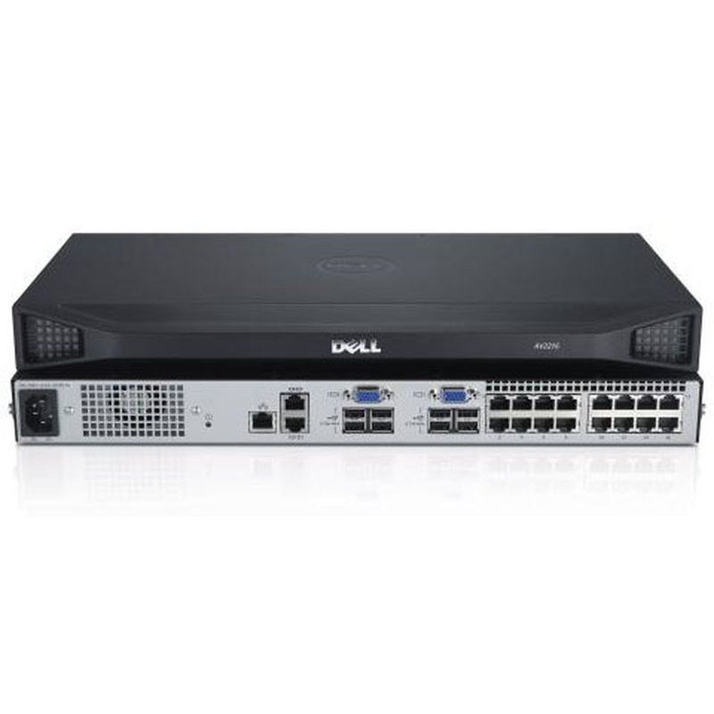 DELL DAV2216-G01 interruptor KVM Montaje en rack Plata