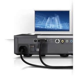 DELL M210X videoproyector Proyector de alcance estándar 2000 lúmenes ANSI DLP XGA (1024x768) 3D Negro