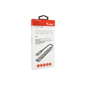 Equip 128962 hub de interfaz USB 3.2 Gen 1 (3.1 Gen 1) Type-C 5000 Mbit/s Plata