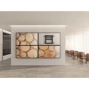 Equip 650352 soporte para monitor 177,8 cm (70") Pared Negro