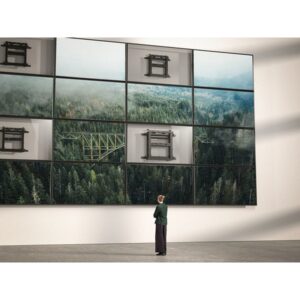 Equip 650352 soporte para monitor 177,8 cm (70") Pared Negro