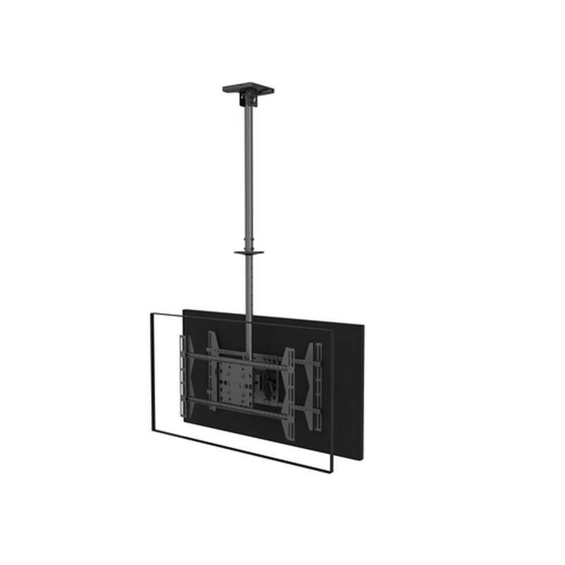 Equip 650370 soporte para pantalla de señalización 165,1 cm (65") Negro - Imagen 2