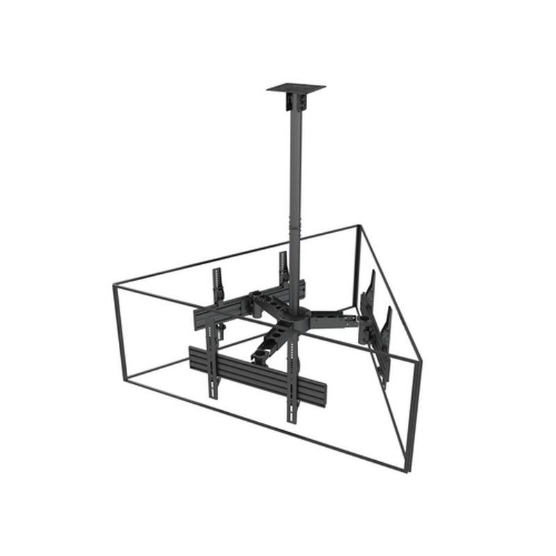 Equip 650371 soporte para pantalla de señalización 165,1 cm (65") Negro - Imagen 2