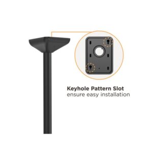 Equip 650373 soporte para TV 139,7 cm (55") Negro, Plata