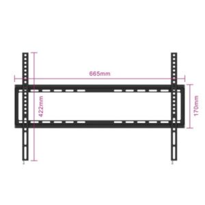 Ewent EW1503 soporte para TV 177,8 cm (70") Negro