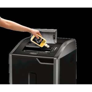 Fellowes 425Ci triturador de papel Corte cruzado 30 cm Negro, Plata