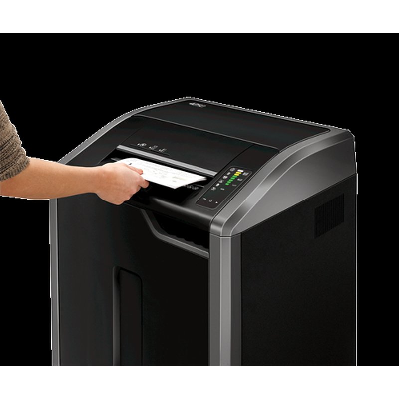 Fellowes 425Ci triturador de papel Corte cruzado 30 cm Negro, Plata - Imagen 4