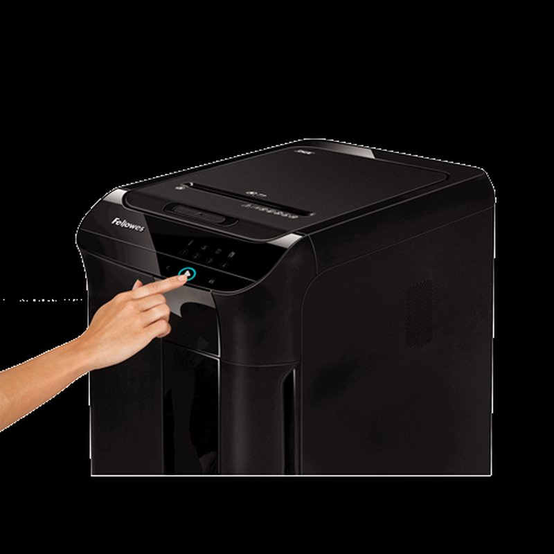 Fellowes AutoMax 350C triturador de papel Corte cruzado 23 cm Negro - Imagen 3