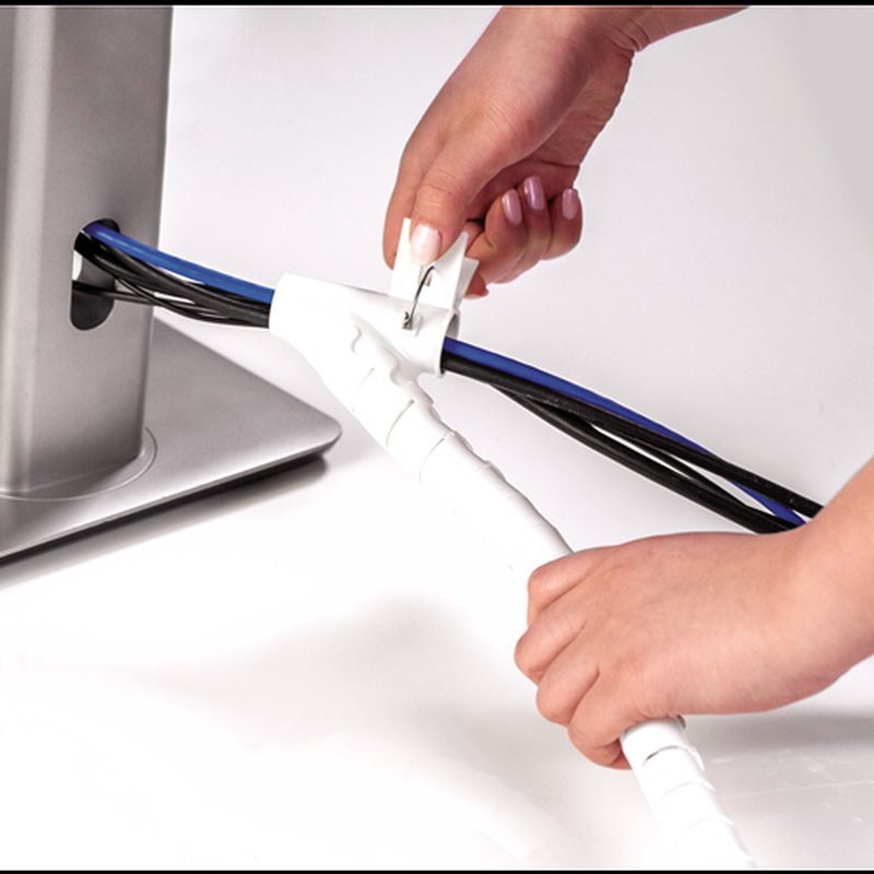 Fellowes CableZip Piso Tubo flexible para protección de cables Blanco 1 pieza(s) Fellowes CableZip Piso Tubo flexible para protección de cables Blanco 1 pieza(s) - Imagen 3