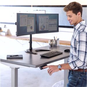 Fellowes Estructura Metálica para Mesa Regulable en Altura Cambio Plata