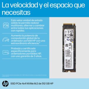 HP 512GB PCIe-4x4 NVMe M.2 SSD HP 512GB PCIe-4x4 NVMe M.2 SSD