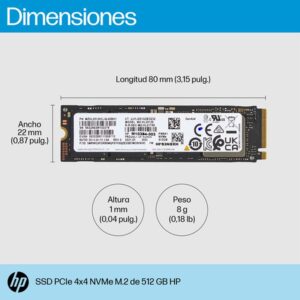 HP 512GB PCIe-4x4 NVMe M.2 SSD HP 512GB PCIe-4x4 NVMe M.2 SSD