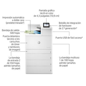 HP Color LaserJet Enterprise Impresora M856dn, Estampado, Impresión a doble cara HP Color LaserJet Enterprise Impresora M856dn, Estampado, Impresión a doble cara