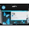 HP Cartucho de tinta cian DesignJet 738 de 130 ml