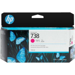 HP Cartucho de tinta magenta DesignJet 738 de 130 ml