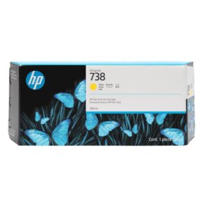 HP Cartucho de tinta amarilla DesignJet 738 de 300 ml