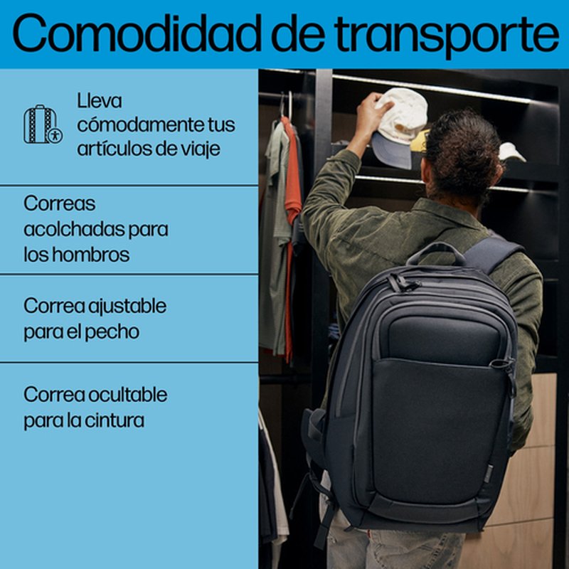 HP Mochila para portátil de 17 pulgadas Travel Plus 30L - Imagen 6