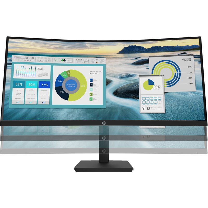 HP P34hc G4 86,4 cm (34") 3440 x 1440 Pixeles Quad HD LED Negro