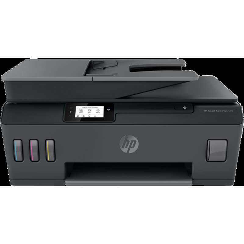 HP Smart Tank Plus Impresora multifunción inalámbrica 570, Color, Impresora para Hogar, Impresión, escaneado, copia, AAD, Wi-Fi, Escanear a PDF