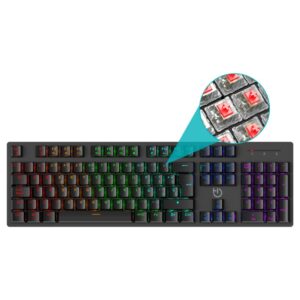 Hiditec GK400 ARGB teclado USB Negro