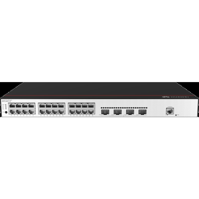 Huawei CloudEngine S5735-L24P4S-A-V2 Gestionado L3 Gigabit Ethernet (10/100/1000) Energía sobre Ethernet (PoE) 1U Negro, Plata