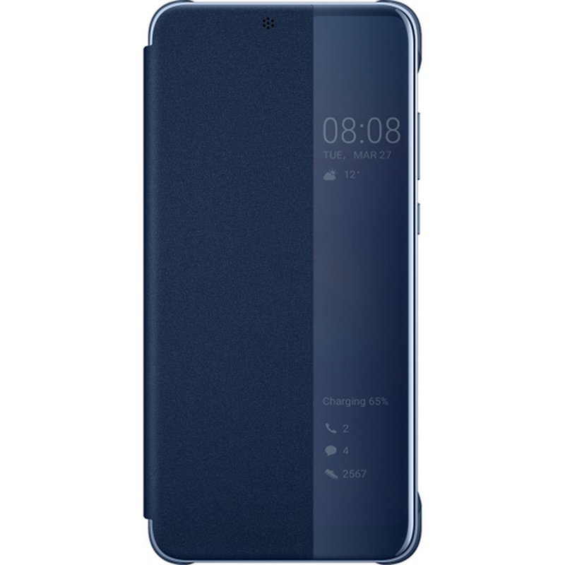 Huawei Smart View Flip Cover funda para teléfono móvil 14,7 cm (5.8") Folio Azul, Translúcido
