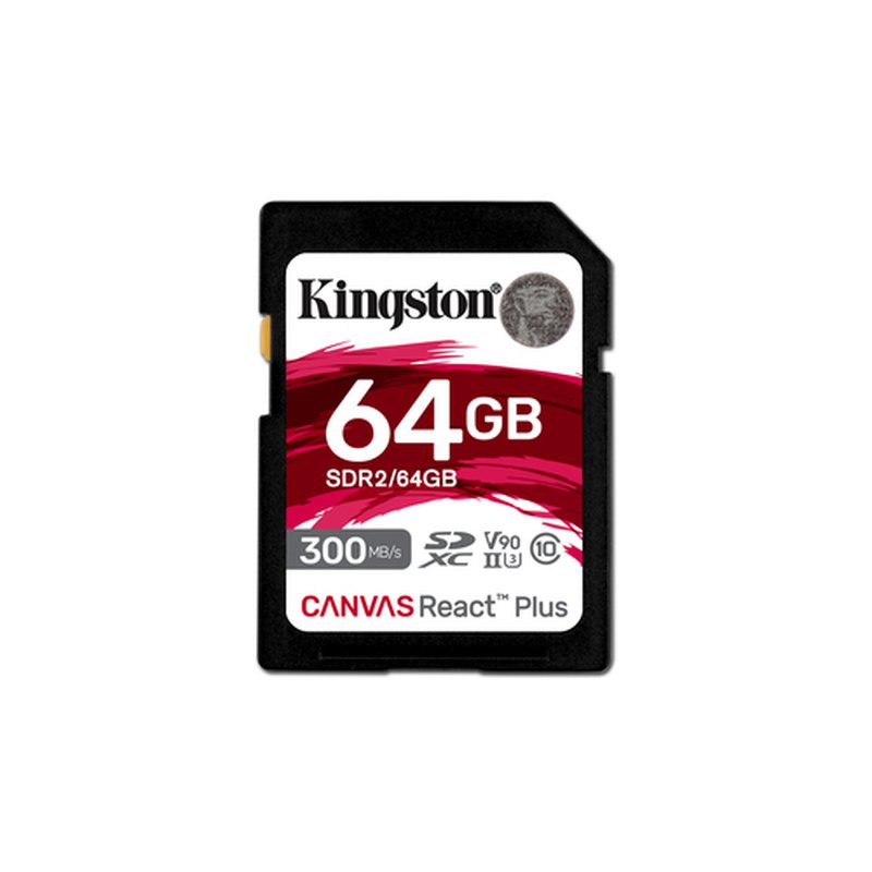 Kingston Technology Canvas React Plus 64 GB SD UHS-II Clase 10